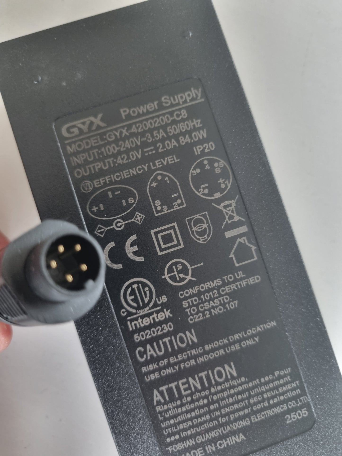 charger for Egoing - Batavus  Phylion 5-pin round, joycube